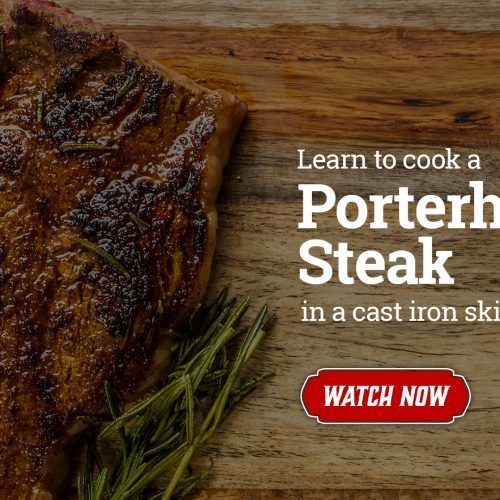 Porterhouse Steak cast iron skillet video recipe