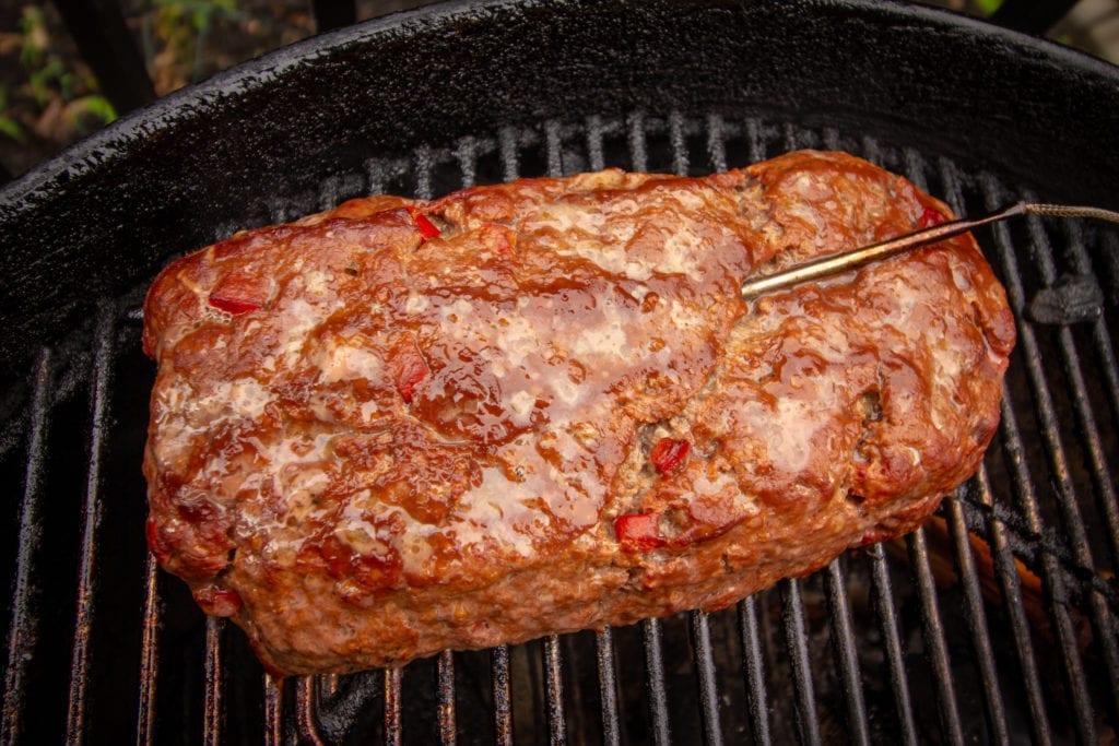 Weber Grill smoked meatloaf