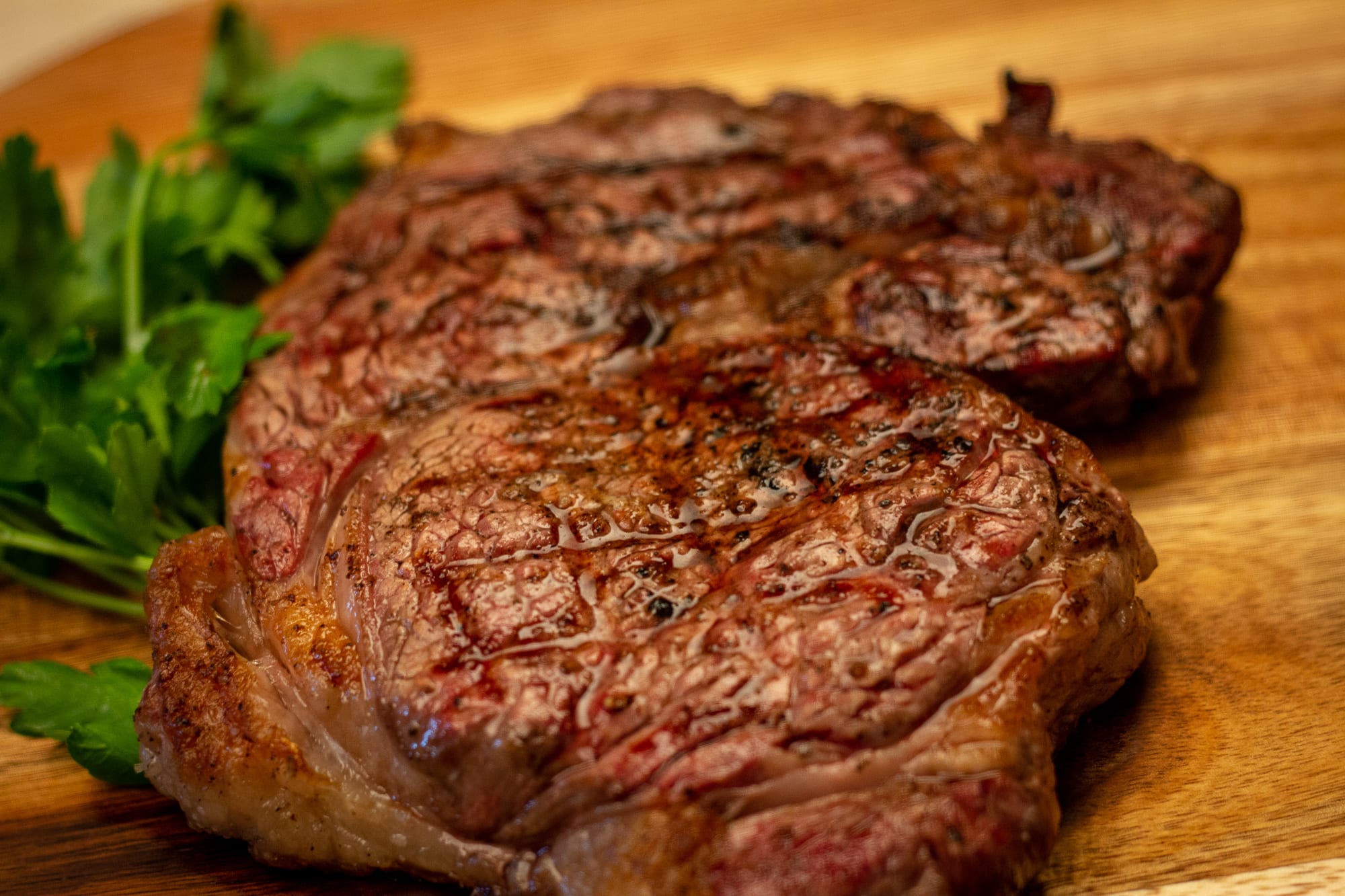 Grilling thick outlet ribeye