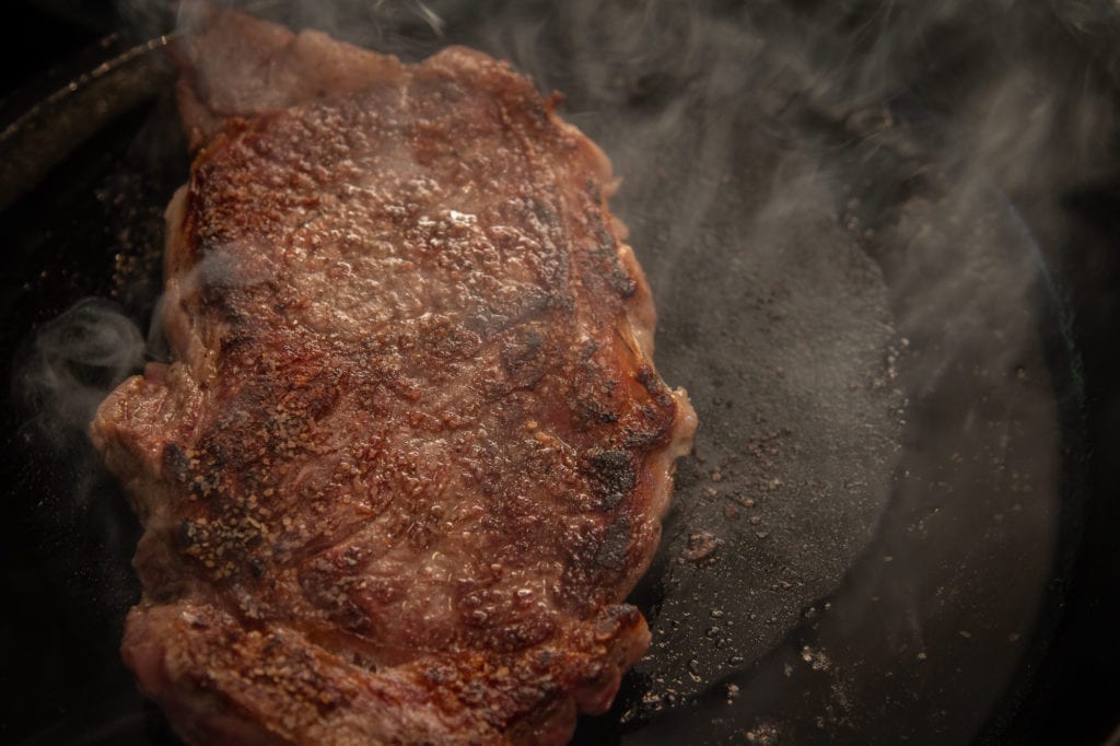 Cast Iron Ribeye Steak